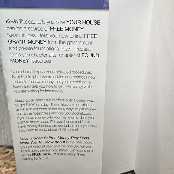 Free Money ""They"" Don't Want You to Know About Kevin Trudeau #1 NY Times - Picture 11 of 16